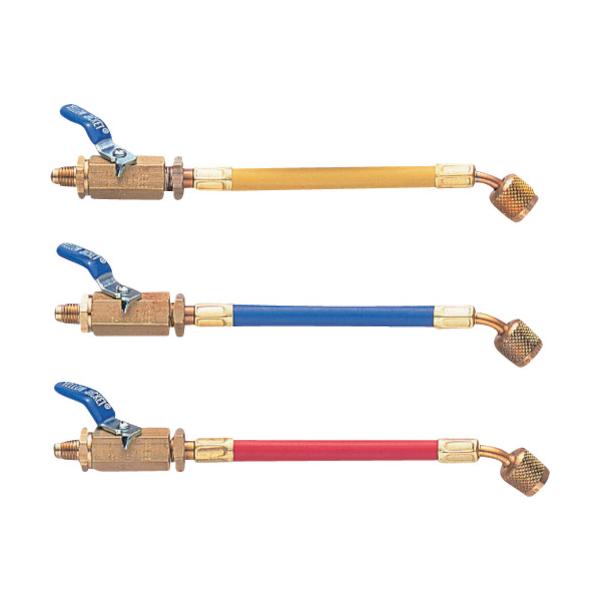 イエロージャケット 1/4 BV付ホース オス(BV付)×メス 3本パック Y25980|工具の楽市