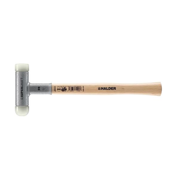 HALDER SUPERCRAFTぼうぜん自失受け答え 無手答え鉄槌 ヒッコリー製手持ち部分、ナイロン頭顱(水準・球面)径40粍 3366.240
