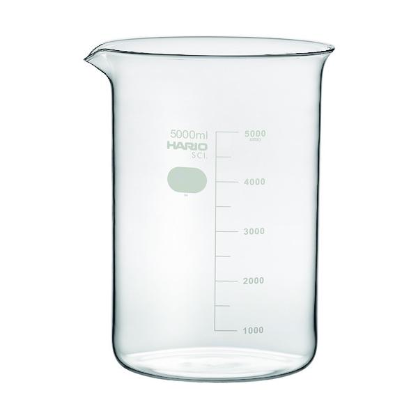 HARIO ビーカー 準拠集団目盛付 5000ml B-5L-SCI