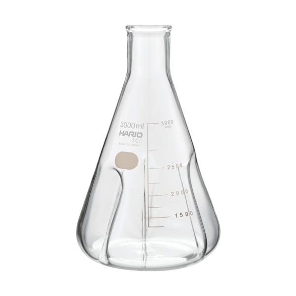 HARIO バッフル付き添い人三角瓶3000ml BSF-3L-SCI