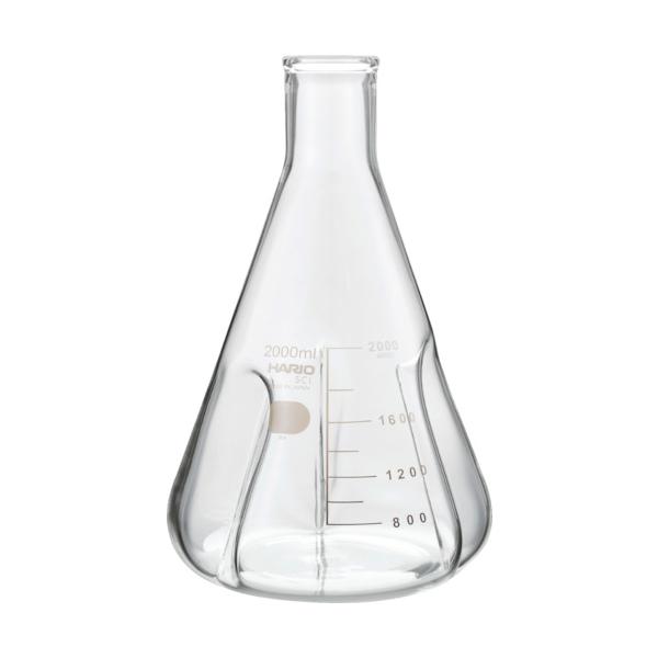 HARIO バッフル付き添い人三角瓶2000ml BSF-2L-SCI 花・ガーデン・DIY-研究・実験用品