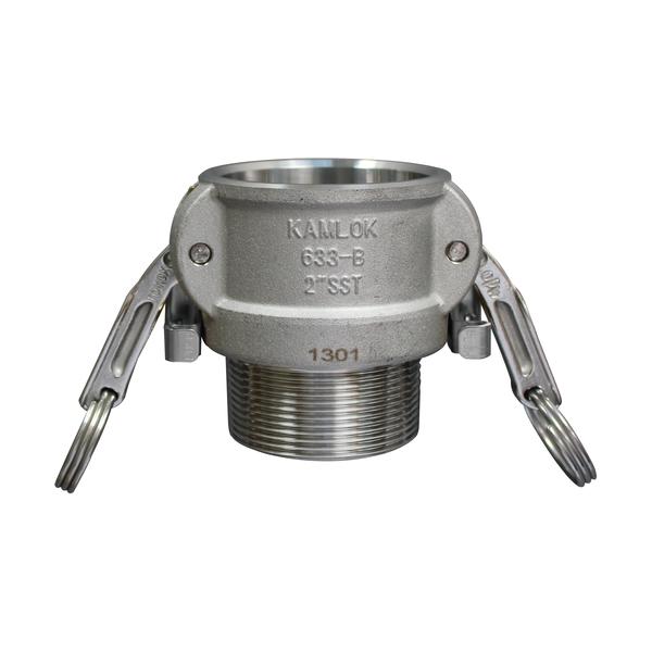 TOYOX カムロック ツインロックタイプカプラー オネジ ステンレス 633-BBL 1/2インチ SST 633-BBL-1/2-SST|工具の楽市