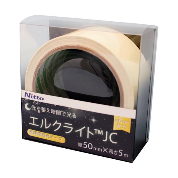 日東エルマテ 高明快さ蓄光磁気テープ JIS-JC級 0.3mm×50mm×5m 緑であること NB-5005C
