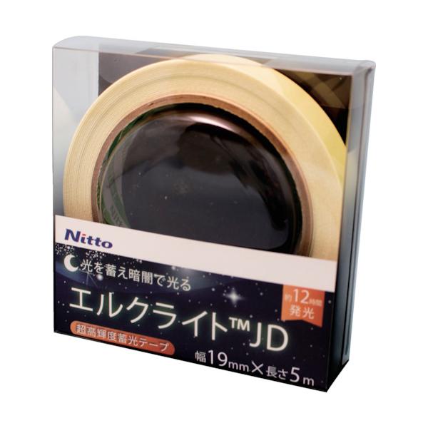 日東エルマテ 超高明快さ蓄光磁気テープ JIS-JD級 0.6mm×19mm×5m 緑であること NB-1905D