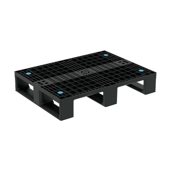 サンコー リサイクルプラスチックパレット 804959 D4-608 黒いこと 80495900BKRCP