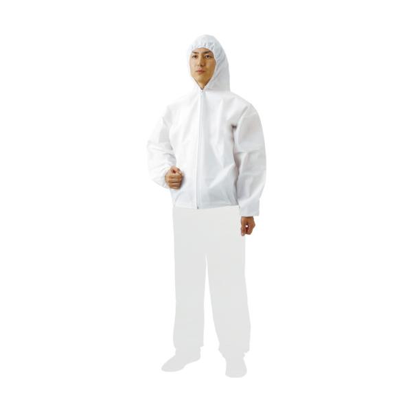 TRUSCO(トラスコ) まとめ買い 不織布使い捨て保護服フード付ジャンバー LL 60着入 TPC-F-LL-60|工具の楽市