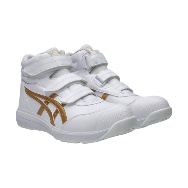 ASICS ウィンジョブ CP312 ホワイト&times;ピュアゴールド 29.0cm 1273A111.100-29.0≪オススメ≫｜工具の楽市