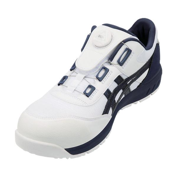 ASICS ウィンジョブCP209 BOA ホワイト&times;ピーコート 24.5cm 1271A029.102-24.5≪オススメ≫≪在庫限り≫｜工具の楽市