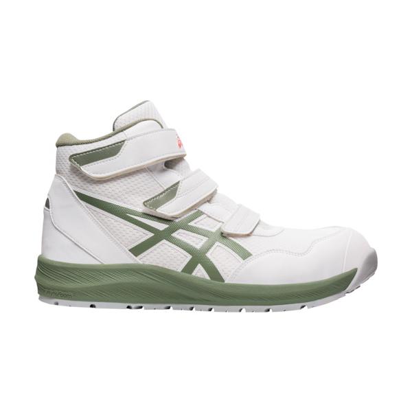 ASICS ウィンジョブCP216 ホワイトXライケングリーン 25.0cm 1273A076.100-25.0≪オススメ≫｜工具の楽市