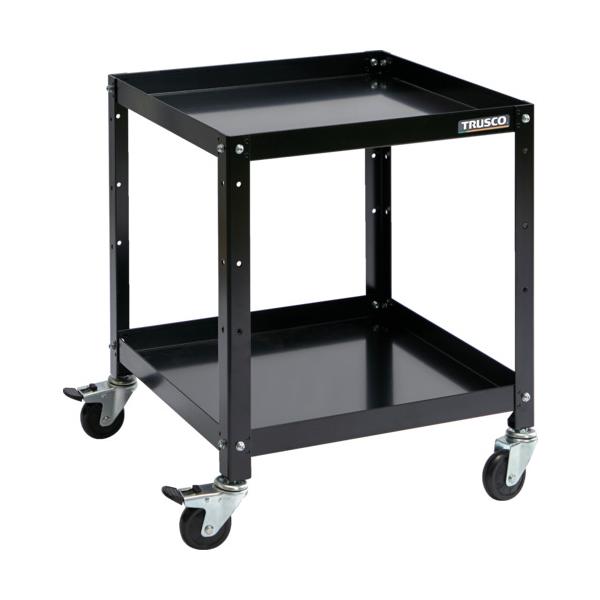TRUSCO(トラスコ) ツールワゴン ラビットワゴン 500X500 ゴム車輪 ブラック RBW-652 BK｜工具の楽市 13,562円