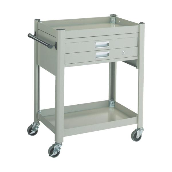 TRUSCO(トラスコ) コンビネーションワゴン 643X427XH880 2段引出付 TCW-81B1|工具の楽市