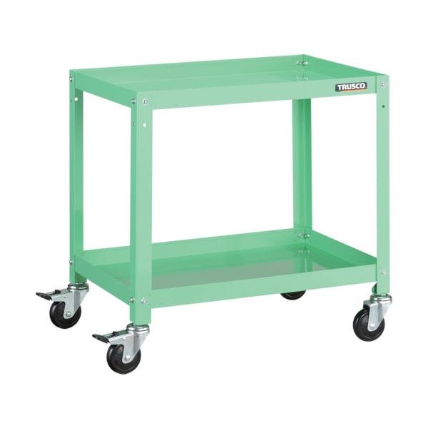 TRUSCO(トラスコ) ツールワゴン ラビットワゴン 600X400 ゴム車輪 ヤンググリーン RBW-662 YG｜工具の楽市