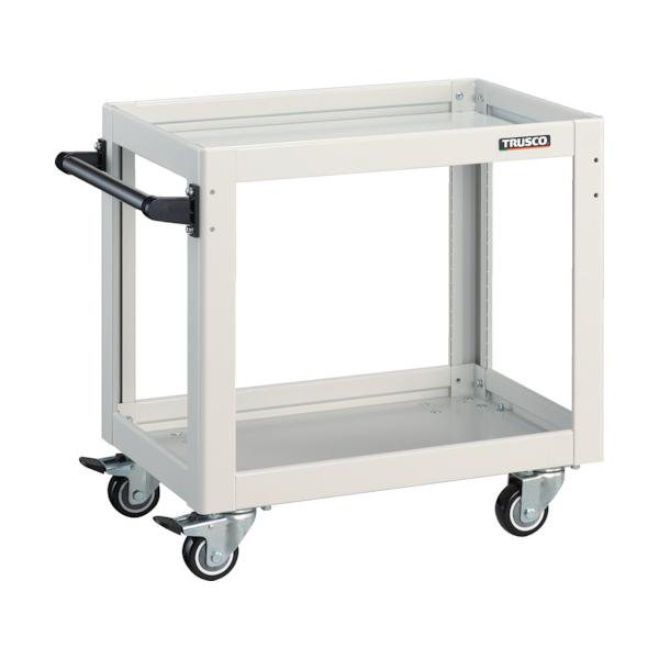 TRUSCO(トラスコ) ツールワゴン ドルフィン 600×400 4輪自在 ウレタン車輪 ホワイト DLWS-662UJ-W|工具の楽市