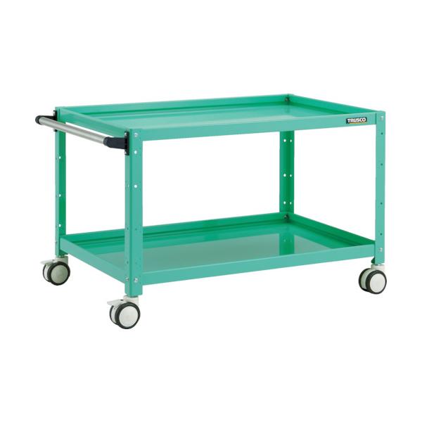 TRUSCO(トラスコ) ツールワゴン バーディワゴン 900X600XH600 2段 ヤンググリーン BDW-692D-YG｜工具の楽市