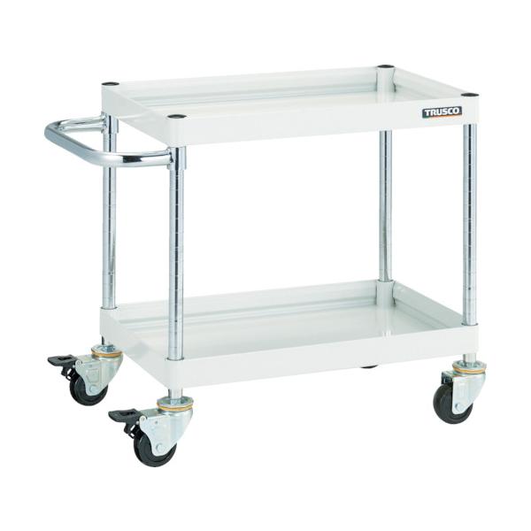 TRUSCO(トラスコ) ツールワゴン ファルコンワゴン600X400 ゴム車輪 ホワイト FAW-662-W｜工具の楽市