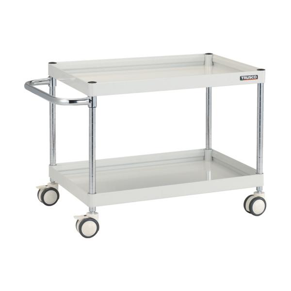 TRUSCO(トラスコ) ツールワゴン ファルコンワゴン 750&times;500 ウレタン双輪車 ホワイト FAW-672D-W｜工具の楽市