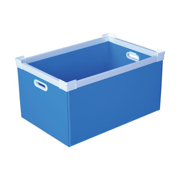 KUNIMORI プラダン NSコンテナ 75L(SWコーナー)ライトブルー 78502-NS75L-LB|工具の楽市