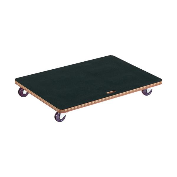 TRUSCO(トラスコ) 合板平台車プティカルゴ 900X600 ゴム張り ゴム車 PCG-6090G|工具の楽市