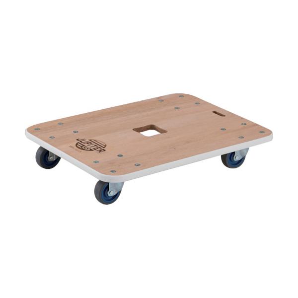 TRUSCO(トラスコ) 木製平台車 ジュピター 900X450 φ75 200kg JUP-9045-200｜工具の楽市