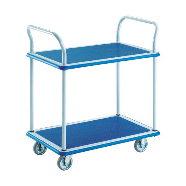 TRUSCO(トラスコ) プレス製台車 ドンキーカート 2段式両袖740×480 102N|工具の楽市