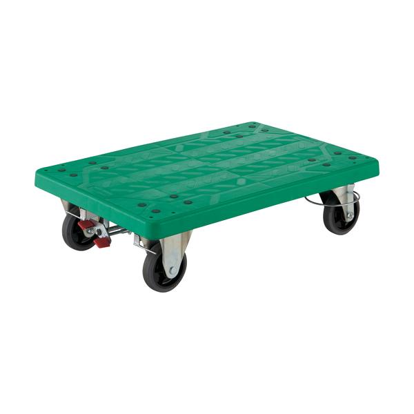 TRUSCO(トラスコ) 樹脂製平台車 グランカート 4輪自在リングストッパー付 均等荷重200kg TP-715JRS-4｜工具の楽市