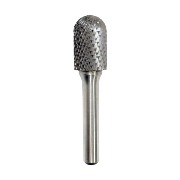NRS 超硬バー 砲弾dカット 刃径16&times;刃長25&times;軸径8&times;軸長45 ロー付 TCBT3800D｜工具の楽市