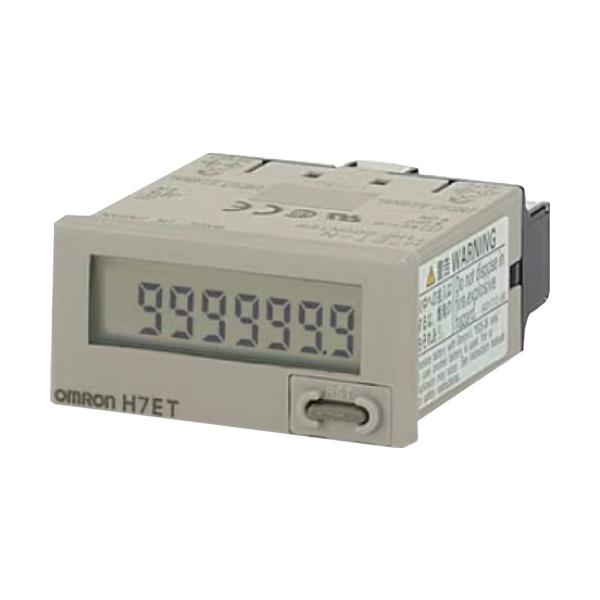 OMRON 小形タイムカウンタ 7桁 フリー電圧入力 H7ET-NFV|工具の楽市