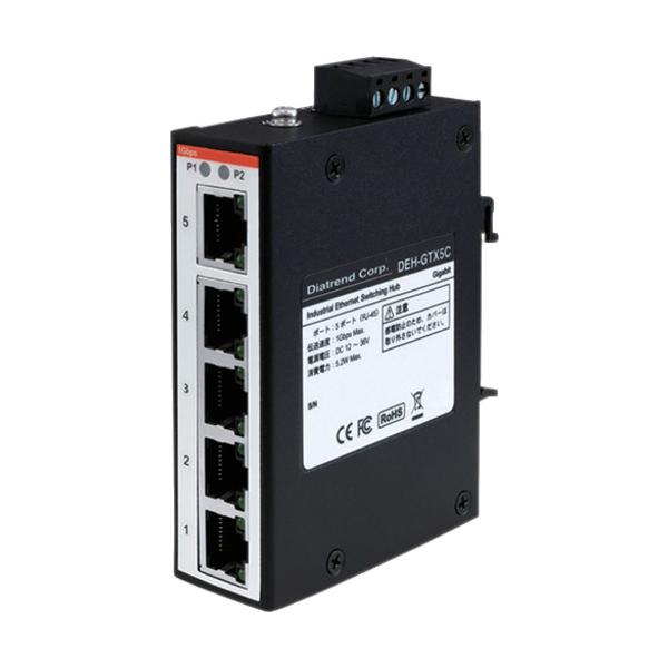 Diatrend 産業用イーサネットスイッチングハブ ギガビットタイプ DEH-GTX5C｜工具の楽市