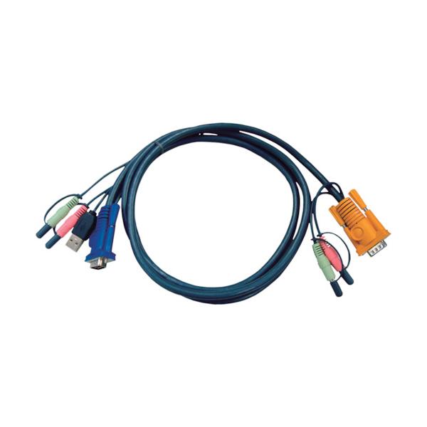 ATEN USB KVMケーブル オーディオ対応 SPHD KVM用 5m 2L-5305U｜工具の楽市