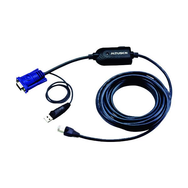 ATEN コンピューターモジュール(LANケーブル一体型)USB/マトリックスKVMスイッチ用 KA7970｜工具の楽市