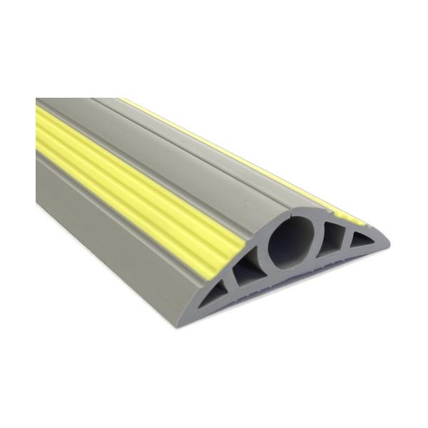 大研 ケーブルプロテクタ2 20x10M グレー(黄色ライン入り) CP2-20X10MGY｜工具の楽市