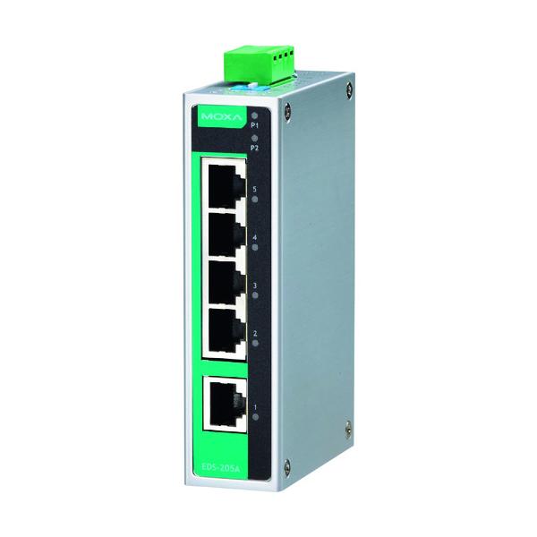 【値下げ】MOXA 5ポート(RJ45&times;5) アンマネージド イーサネットスイッチ EDS-205A｜工具の楽市