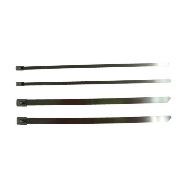 PANDUIT MLTタイプ 自動ロック式ステンレススチールバンド SUS304 幅4.6mm 長さ259mm 100本入り MLT2.7S-CP MLT2.7S-CP|工具の楽市