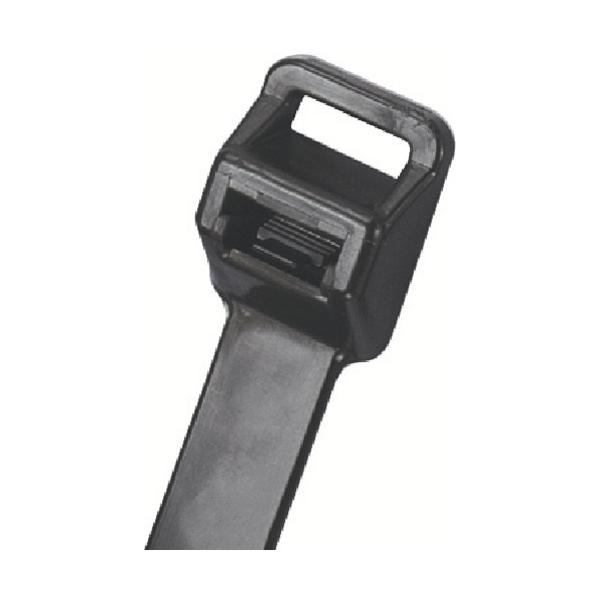 PANDUIT リリースタイ 取り外し可能ナイロン結束バンド 耐候性黒 100本 PRT5EH-C0|工具の楽市