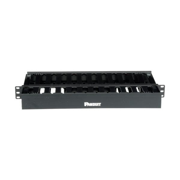 PANDUIT ヒンジ式ダクト型 水平ケーブル管理パネル 両面ダクト 1U WMPSE WMPSE｜工具の楽市