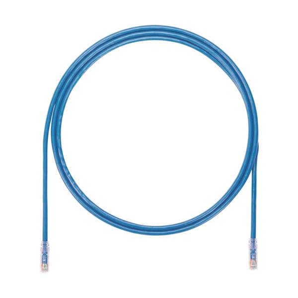 PANDUIT カテゴリ6A UTPパッチコード 24AWG単線 ケーブル径:Φ6.4mm 15m 青 UTP6AX15MBU UTP6AX15MBU|工具の楽市