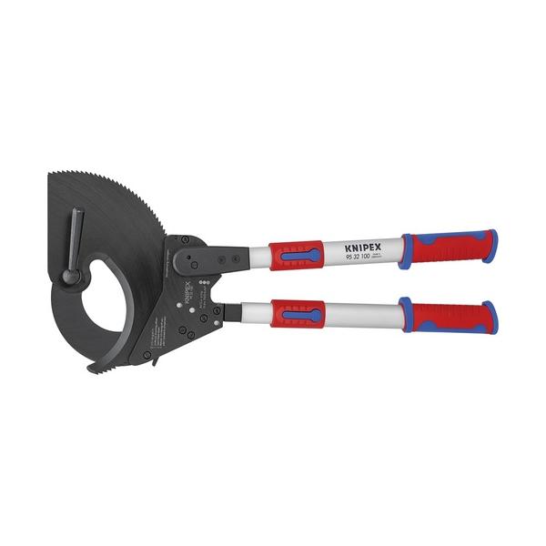 【値下げ】KNIPEX ラチェット式ケーブルカッター ハンドル伸縮幅650-860mm 9532-100|工具の楽市