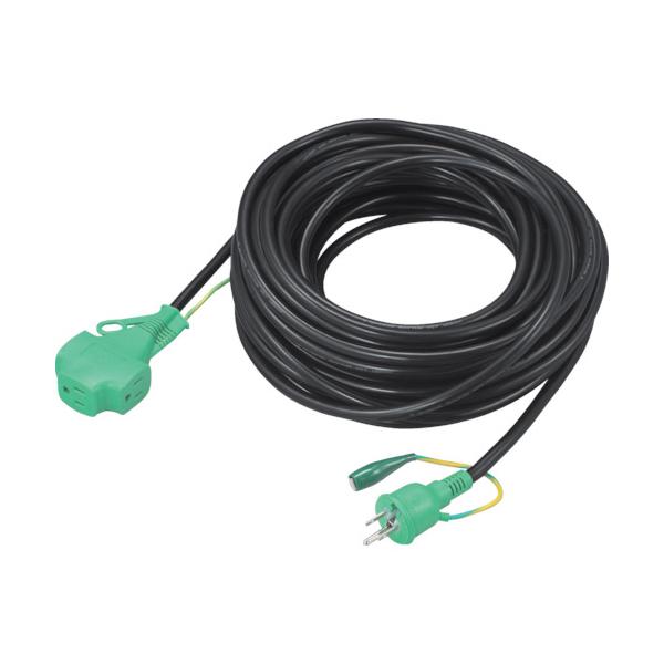 TRUSCO(トラスコ) トリプルポッキン延長コード 20m 黒 TPVS-20E BK｜工具の楽市