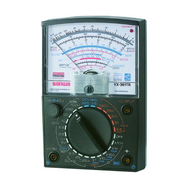 SANWA アナログマルチテスタ 1000V測定可能 YX-361TR｜工具の楽市 7,777円
