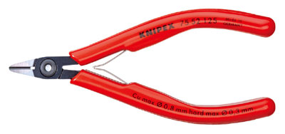 ☆ KNIPEX/クニペックス　7552-125　エレクトロニクスニッパー (#7551-125) (SB)　　輸入　工具