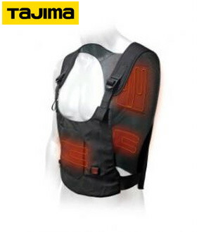 ☆TAJIMA/タジマ　ダンガ　暖雅ベスト　７．４Ｖ　HD-VE741N　風雅バッテリー仕様　温着ヒーター　防寒具　インナーベスト　フリーサイズ(Ｍ～３Ｌ)｜工具ショップ