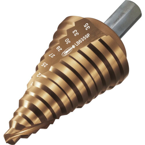 ☆LOBSTER ロブテックス LB635SP スパイラルステージドリル 6〜35φ TiNコーティング エビ