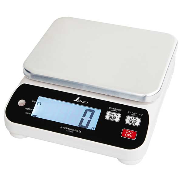 ☆シンワ　70038　デジタルはかり　WP　6000g　防塵防水　取引証明以外用