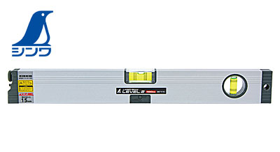 ☆シンワ　76166　レーザービームレベル２　４５０mm　マグネット無　PSC適合品　水平器　LED付水平気泡管
