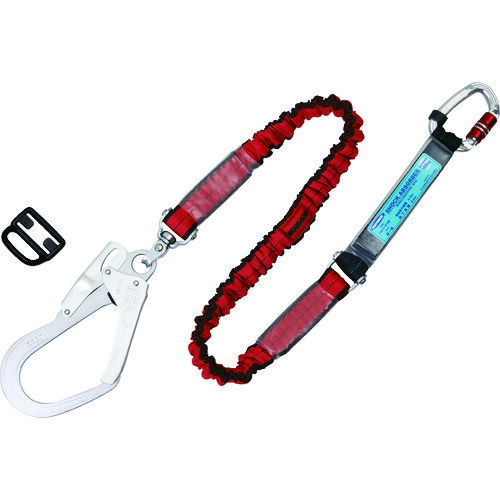 【新規格】☆藤井電工　THL-NV93SV-21KS-RE-R23　フルハーネス用ランヤード　ノビロン　赤　墜落制止用器具　第1種ショックアブソーバー付｜工具ショップ