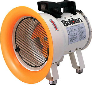 【代引き不可】☆スイデン　SJF-200L-2　低騒音省エネ ポータブル送風機（軸流ファン）　ハネ200φ　単相200V　ジェットスイファンＬシリーズ｜工具ショップ