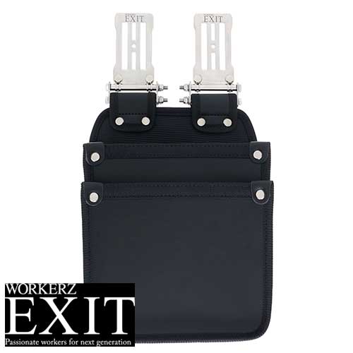 ☆EXIT　EXTUKB02MBK　薄型腰袋２段（Ｍ）