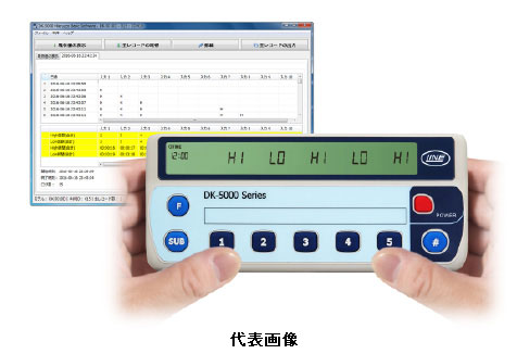 ☆ライン精機　DK-5005D　５入力ステータス記録計　電子数取器