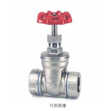 ☆オーエヌ工業　ONK-NJ-670　40Su　ナイスジョイント　ゲートバルブ(フルボア)　SUS304　赤ハンドル
