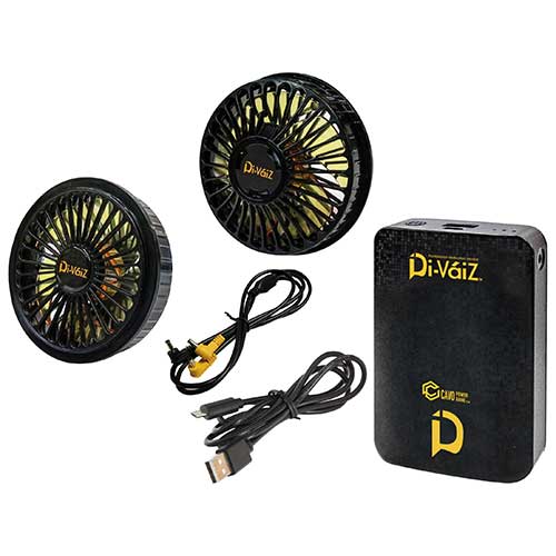 ☆DiVaiZ 2299AZ モバイルバッテリーパワーファンセット 藤原産業|工具ショップ